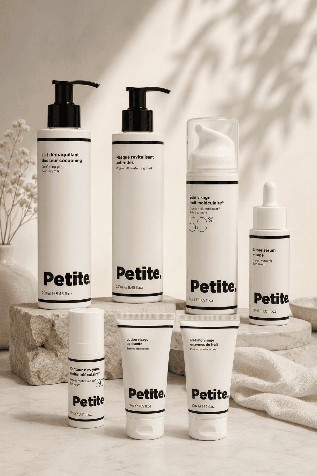 Cosmétiques professionnels utilisés en institut de beauté à La Réunion